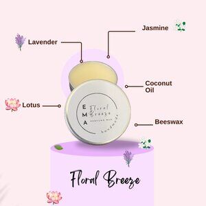 EMA Solid Perfume | Floral Breeze | Scents of Jasmine, Lotus, Lavender |Handmade